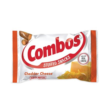 COMBOS Baked Snacks, 18 oz Bag, Cheddar Cheese Pretzel, PK18, 18PK 551138